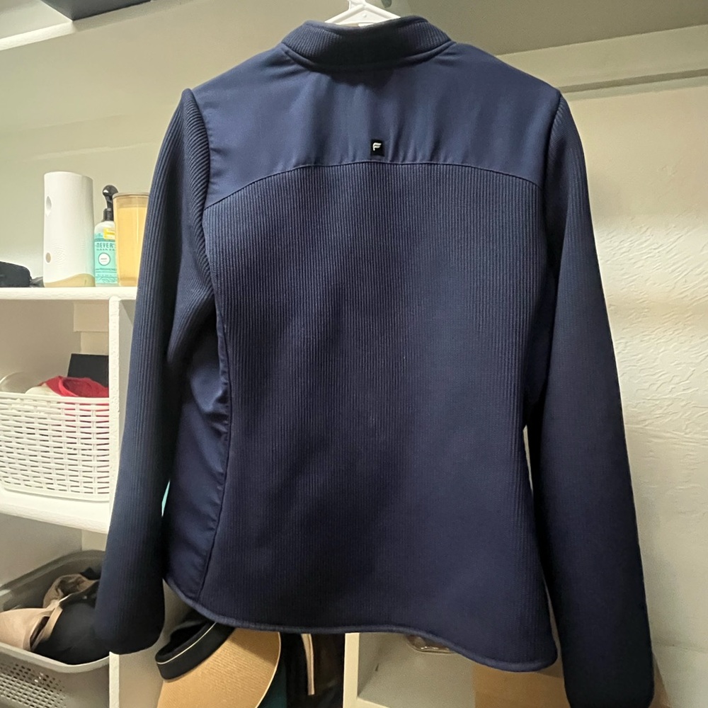 Fabletics navy blue scrub jacket - Picture 3 of 4
